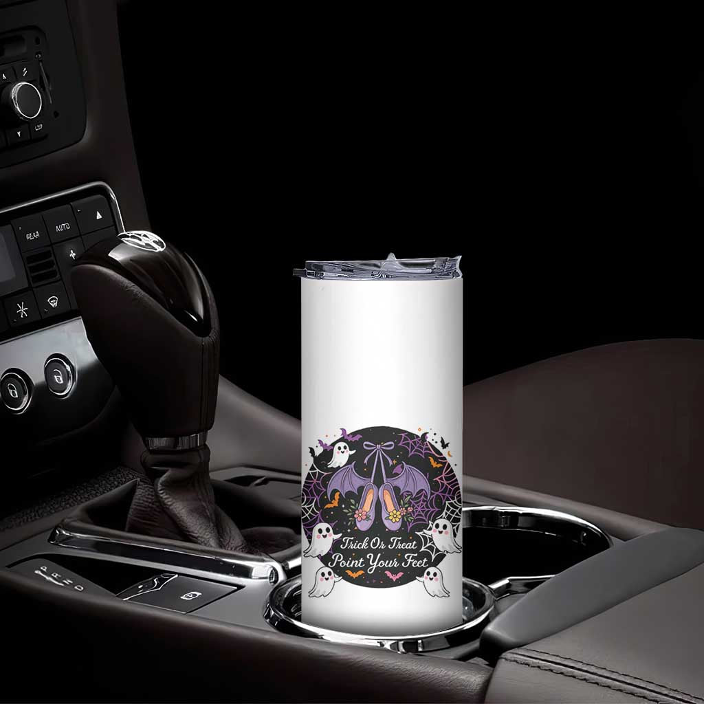 Trick Or Treat Point Your Feet Skinny Tumbler Funny Halloween Ballet Gift TS12 Print Your Wear
