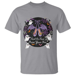 Trick Or Treat Point Your Feet T Shirt Funny Halloween Ballet Gift TS12 Sport Gray Print Your Wear