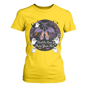 Trick Or Treat Point Your Feet T Shirt For Women Funny Halloween Ballet Gift TS12 Daisy Print Your Wear