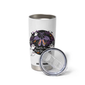 Trick Or Treat Point Your Feet Tumbler Cup Funny Halloween Ballet Gift TS12 Print Your Wear