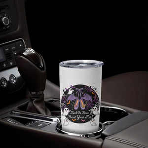 Trick Or Treat Point Your Feet Tumbler Cup Funny Halloween Ballet Gift TS12 Print Your Wear