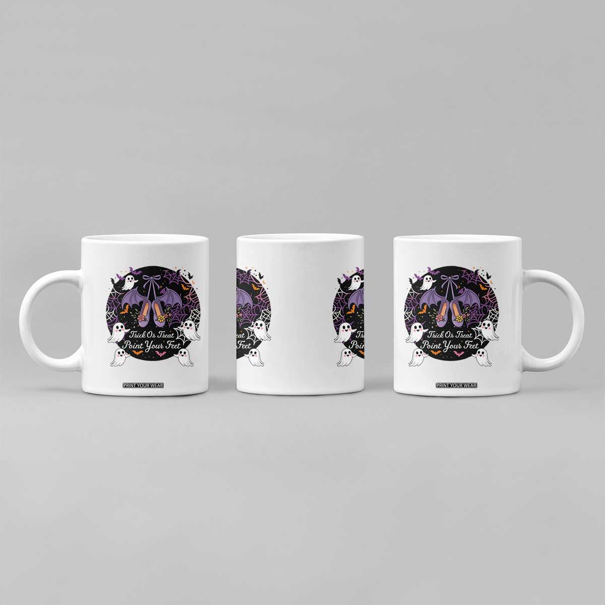 Trick Or Treat Point Your Feet Coffee Mug Funny Halloween Ballet Gift TS12 Print Your Wear