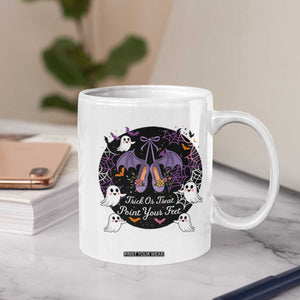Trick Or Treat Point Your Feet Coffee Mug Funny Halloween Ballet Gift TS12 Print Your Wear