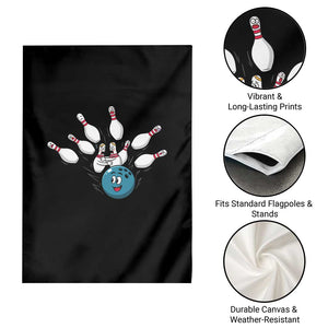 Funny Sport Bowler Gift Garden Flag Bowling Ball Chasing Pins TS12 Print Your Wear