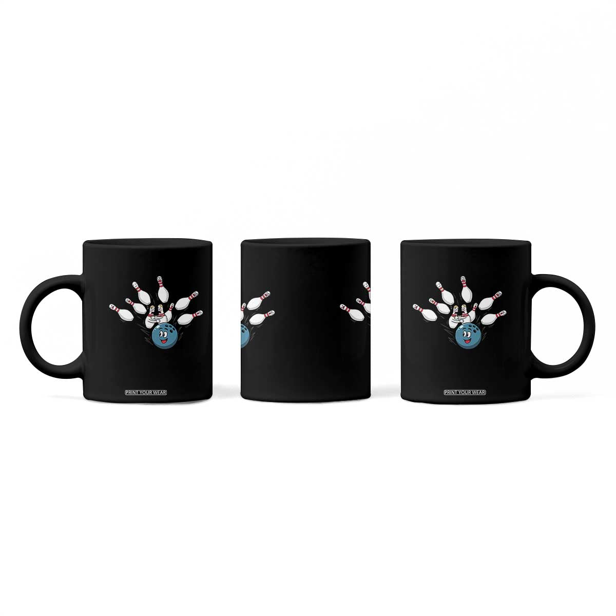 Funny Sport Bowler Gift Coffee Mug Bowling Ball Chasing Pins TS12 Print Your Wear