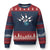 Funny Sport Bowler Gift Ugly Christmas Sweater Bowling Ball Chasing Pins TS12 Navy Red Print Your Wear