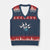 Funny Sport Bowler Gift V-Neck Knit Sweater Vest Bowling Ball Chasing Pins TS12 Navy Red Print Your Wear