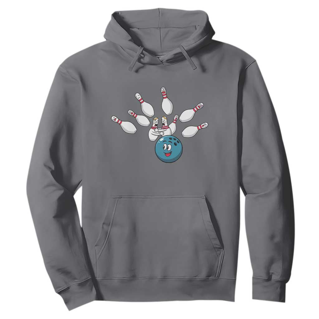 Funny Sport Bowler Gift Hoodie Bowling Ball Chasing Pins TS12 Charcoal Print Your Wear