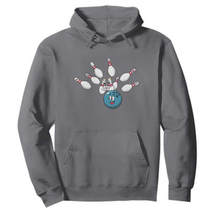 Funny Sport Bowler Gift Hoodie Bowling Ball Chasing Pins TS12 Charcoal Print Your Wear