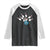 Funny Sport Bowler Gift Raglan Shirt Bowling Ball Chasing Pins TS12 Black White Print Your Wear
