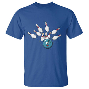 Funny Sport Bowler Gift T Shirt Bowling Ball Chasing Pins TS12 Royal Blue Print Your Wear
