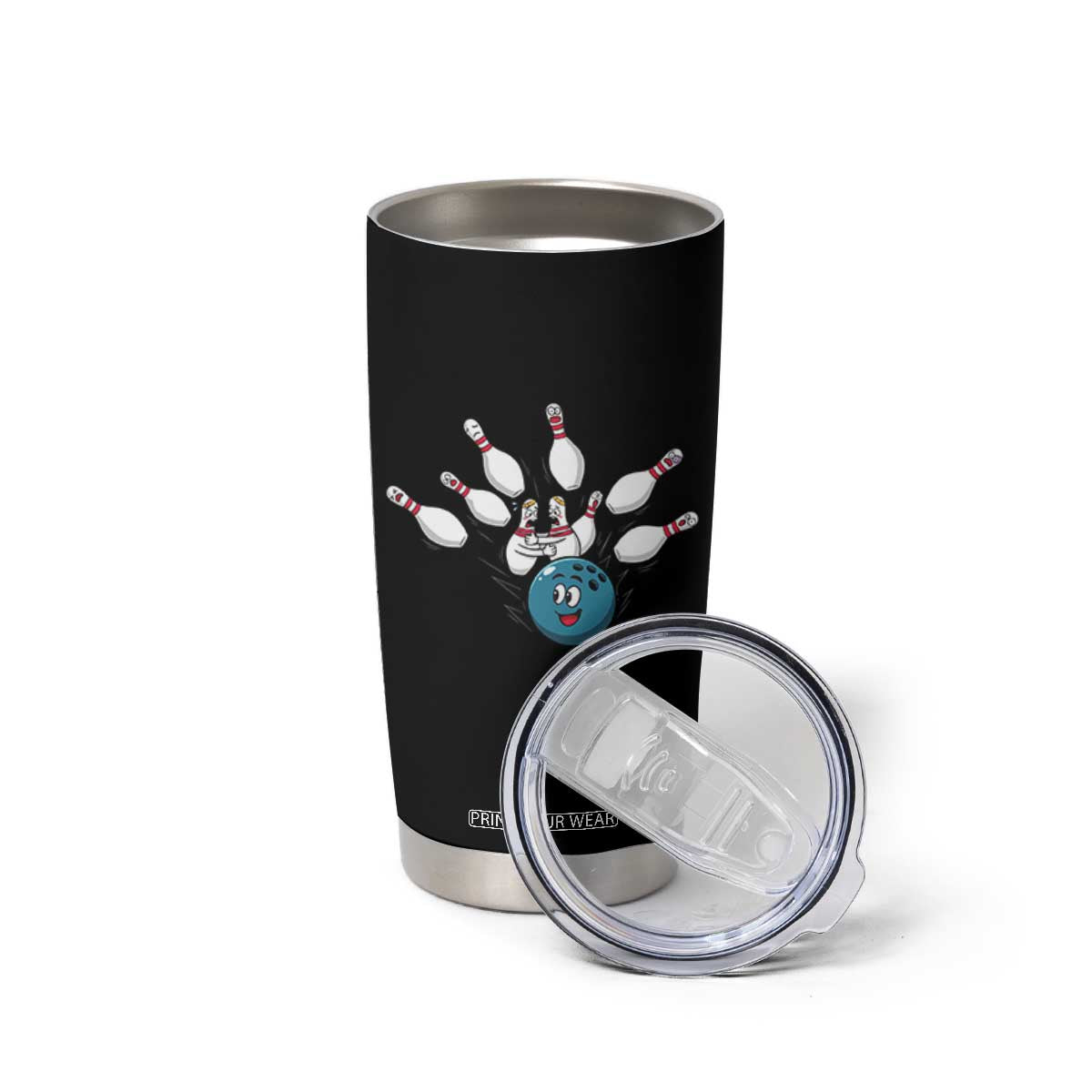 Funny Sport Bowler Gift Tumbler Cup Bowling Ball Chasing Pins TS12 Print Your Wear