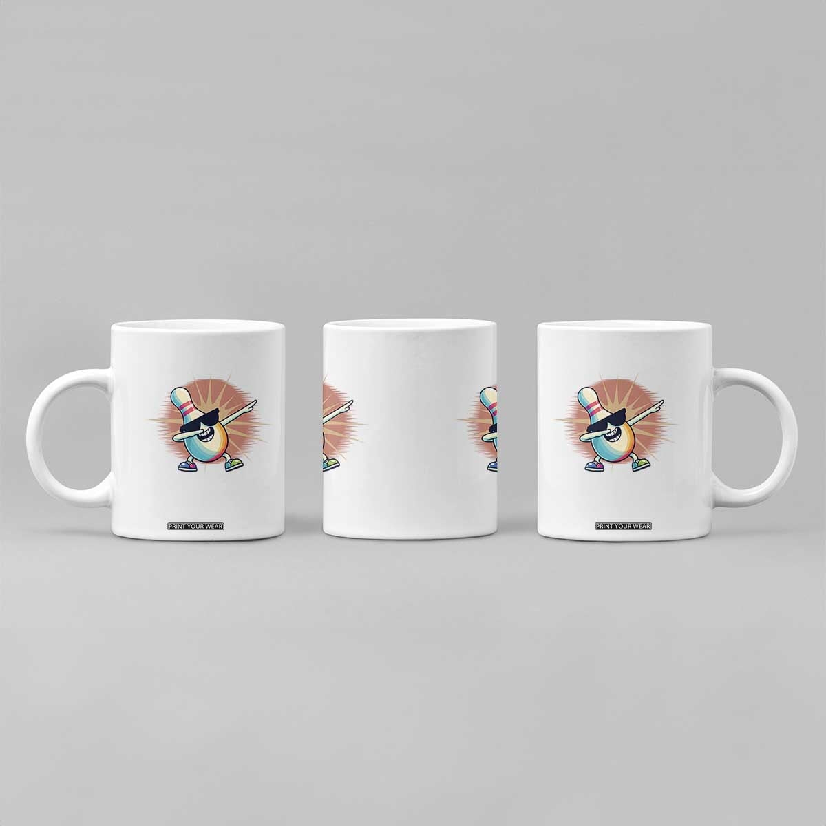 Dabbing Bowling Pin Coffee Mug Funny Player Gift TS12 Print Your Wear