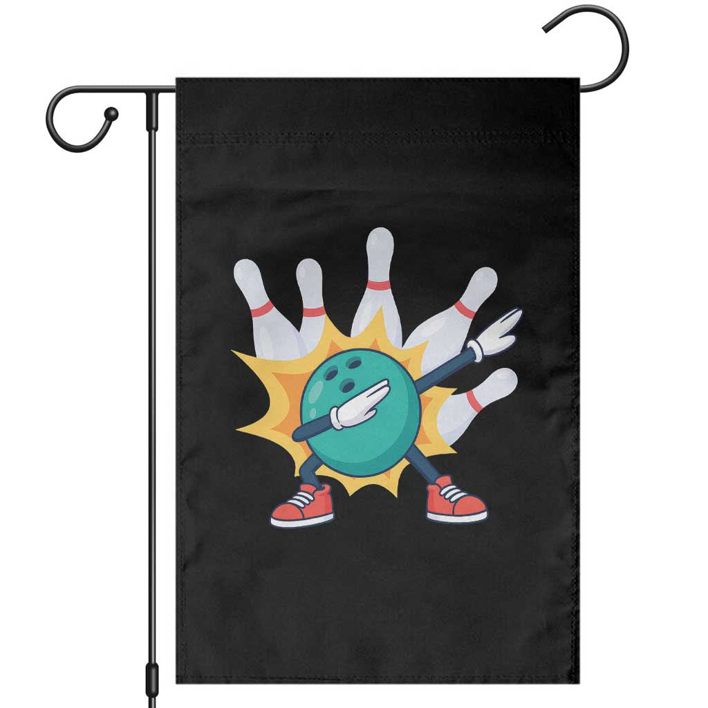 Funny Bowling Ball Dab Garden Flag Sports Lover Gift TS12 Black Print Your Wear