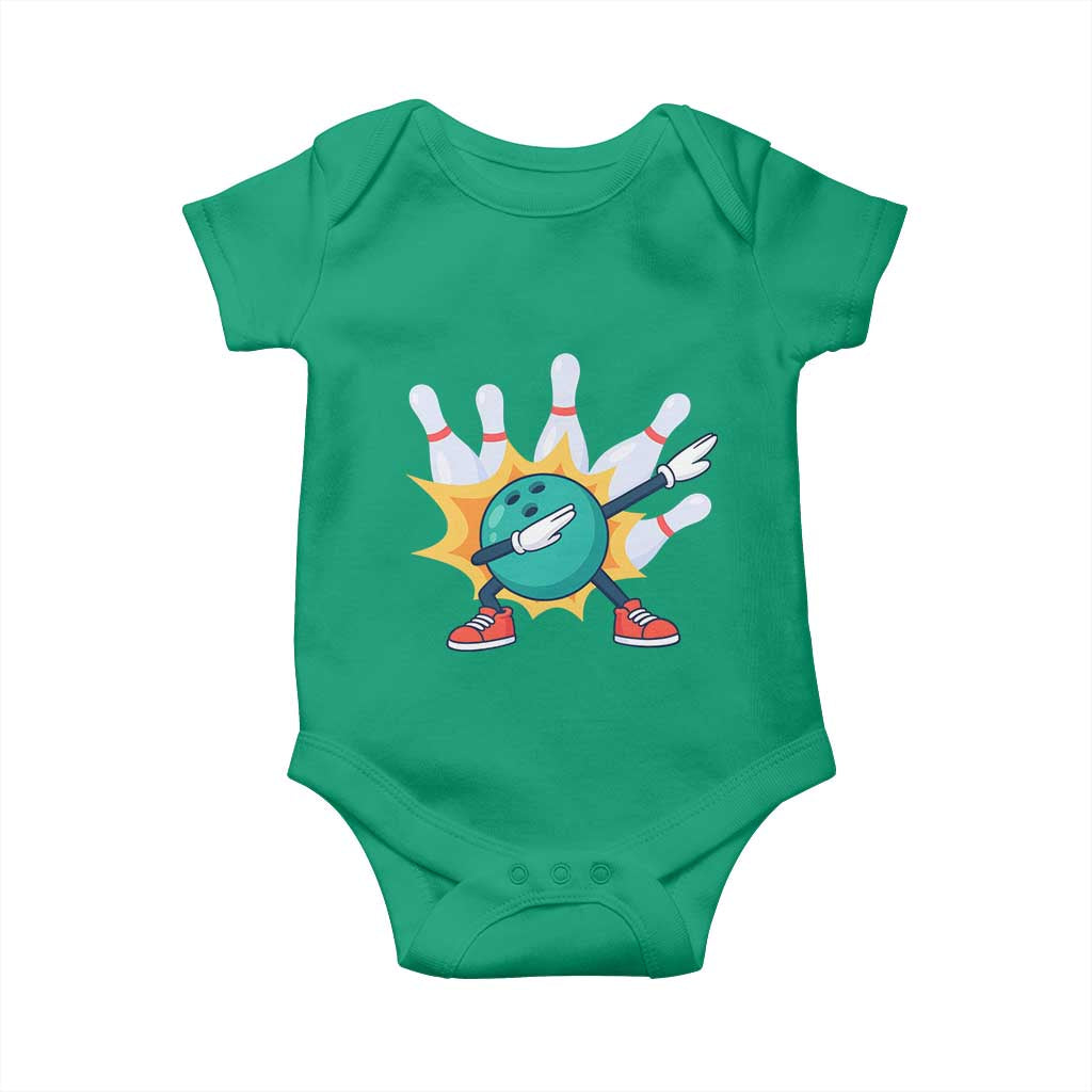 Funny Bowling Ball Dab Baby Onesie Sports Lover Gift TS12 Irish Green Print Your Wear