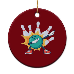 Funny Bowling Ball Dab Ceramic Ornament Sports Lover Gift TS12 1pc Red Print Your Wear
