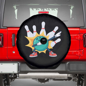 Funny Bowling Ball Dab Spare Tire Cover Sports Lover Gift TS12 Black Print Your Wear