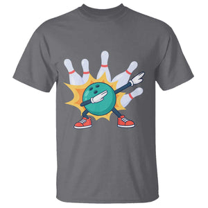 Funny Bowling Ball Dab T Shirt Sports Lover Gift TS12 Charcoal Print Your Wear