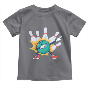 Funny Bowling Ball Dab Toddler T Shirt Sports Lover Gift TS12 Charcoal Print Your Wear