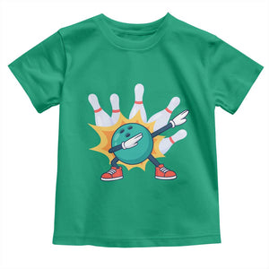 Funny Bowling Ball Dab Toddler T Shirt Sports Lover Gift TS12 Irish Green Print Your Wear