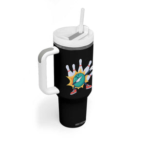 Funny Bowling Ball Dab Tumbler With Handle Sports Lover Gift TS12 Print Your Wear