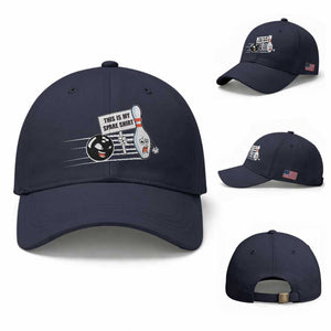 This Is My Spare Shirt Baseball Cap Funny Bowling Gift TS12 Baseball Cap Universal Fit Navy Print Your Wear