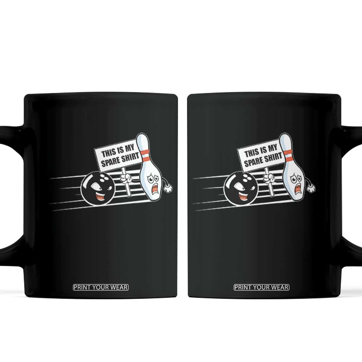 This Is My Spare Shirt Coffee Mug Funny Bowling Gift TS12 Black Print Your Wear