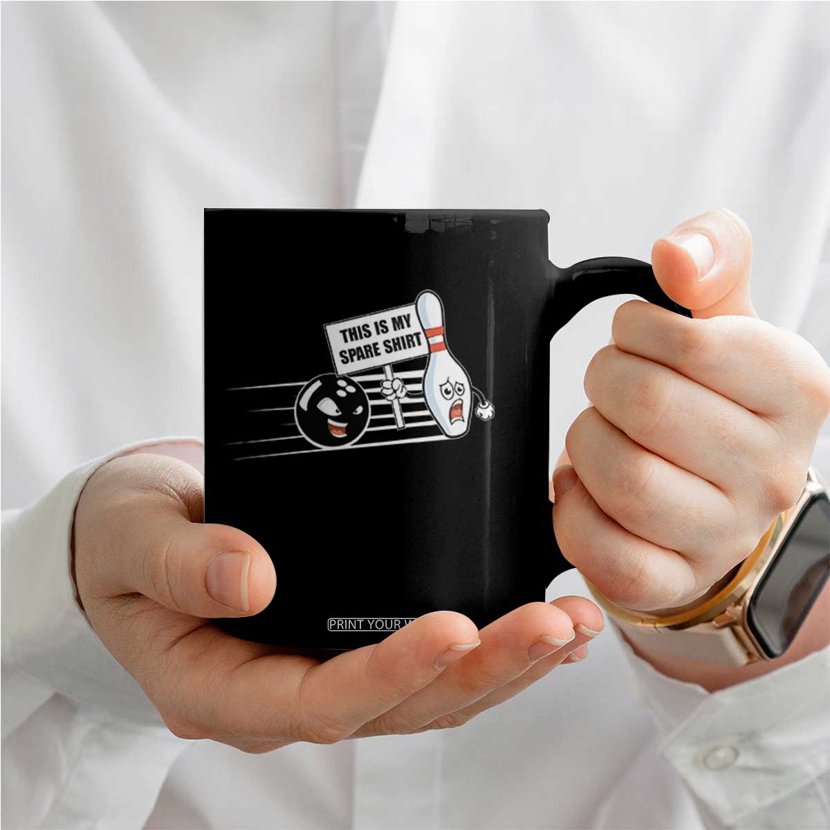 This Is My Spare Shirt Coffee Mug Funny Bowling Gift TS12 Print Your Wear