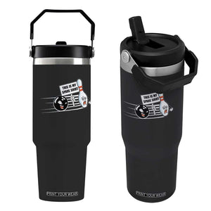This Is My Spare Shirt Flip Straw Tumbler Funny Bowling Gift TS12 One Size: 30 oz Black Print Your Wear