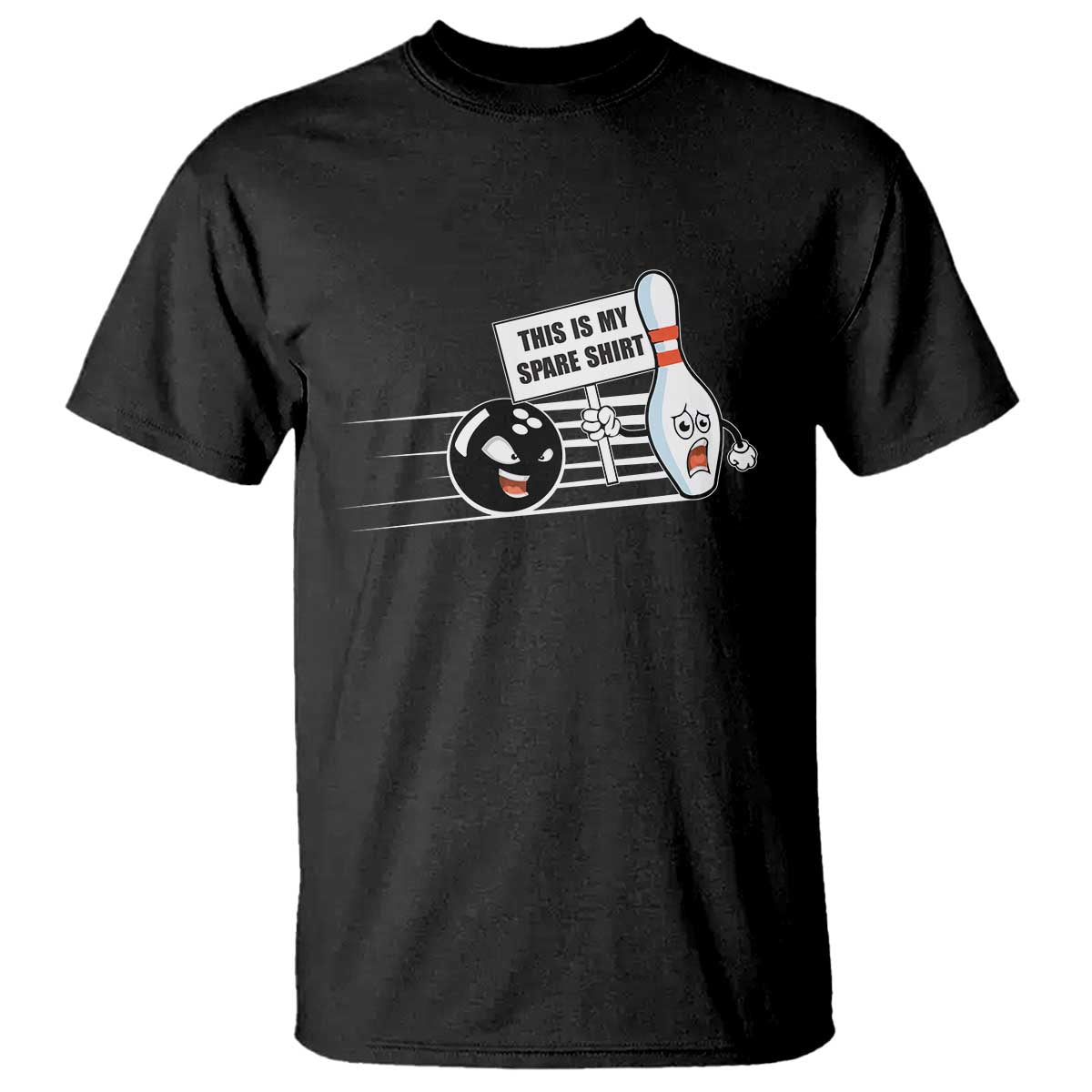 This Is My Spare Shirt T Shirt Funny Bowling Gift TS12 Black Print Your Wear