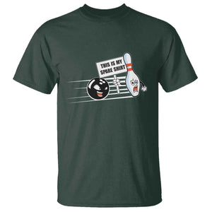 This Is My Spare Shirt T Shirt Funny Bowling Gift TS12 Dark Forest Green Print Your Wear