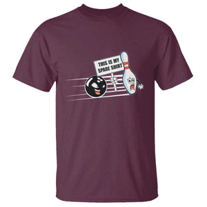 This Is My Spare Shirt T Shirt Funny Bowling Gift TS12 Maroon Print Your Wear