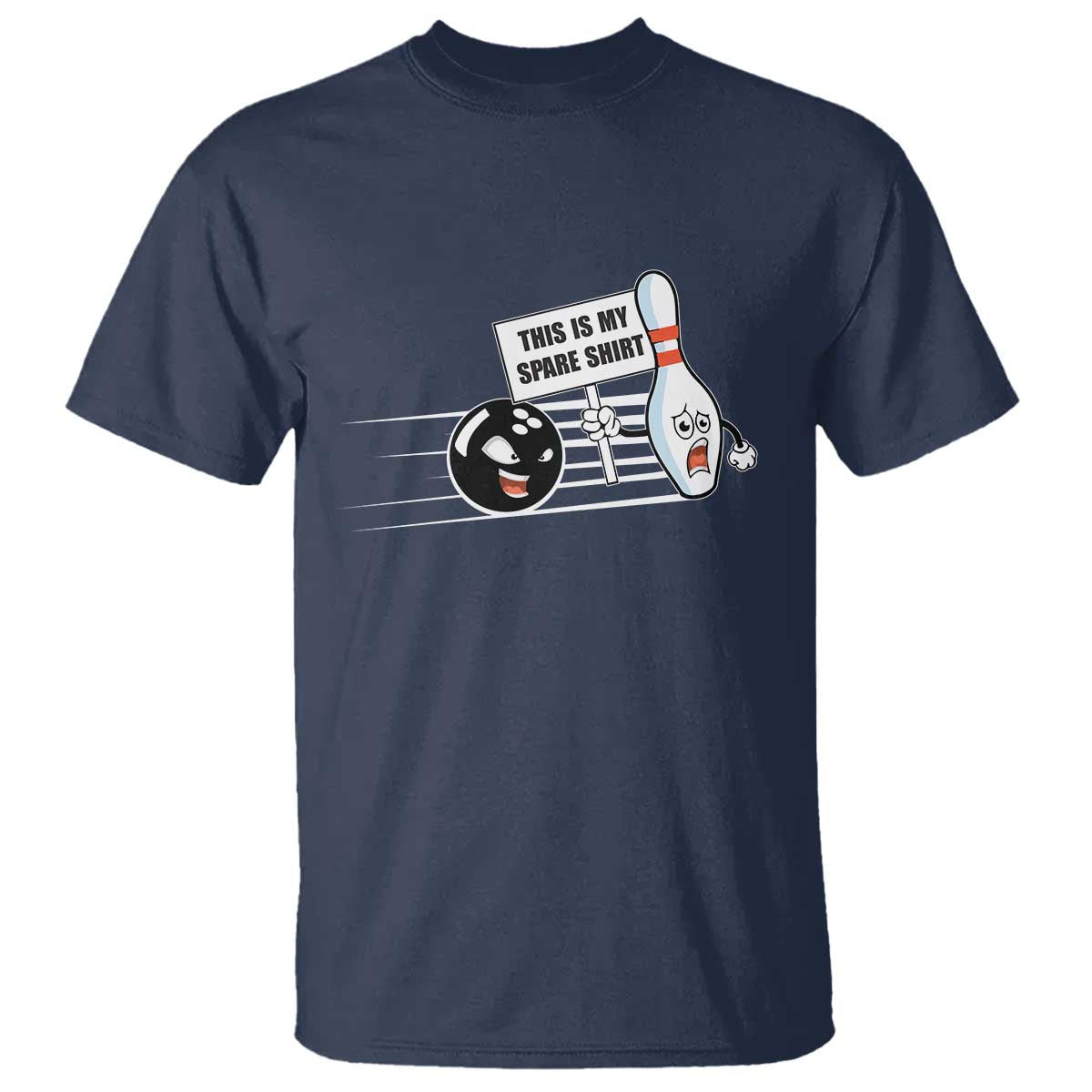 This Is My Spare Shirt T Shirt Funny Bowling Gift TS12 Navy Print Your Wear