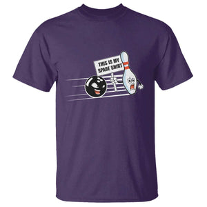 This Is My Spare Shirt T Shirt Funny Bowling Gift TS12 Purple Print Your Wear