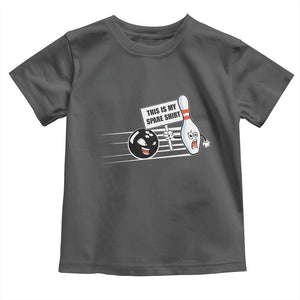 This Is My Spare Shirt Toddler T Shirt Funny Bowling Gift TS12 Dark Heather Print Your Wear