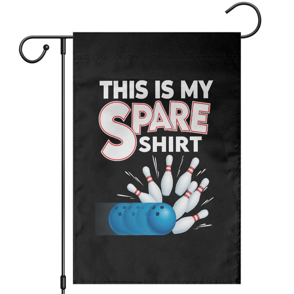 This Is My Spare Shirt Garden Flag Bowling Pun Gift TS12 Black Print Your Wear