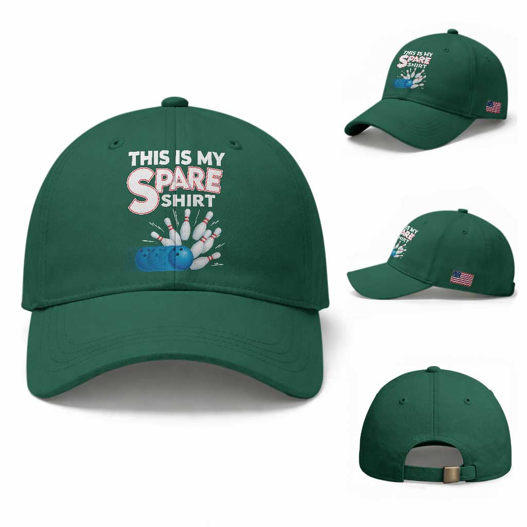 This Is My Spare Shirt Baseball Cap Bowling Pun Gift TS12 Baseball Cap Universal Fit Irish Green Print Your Wear