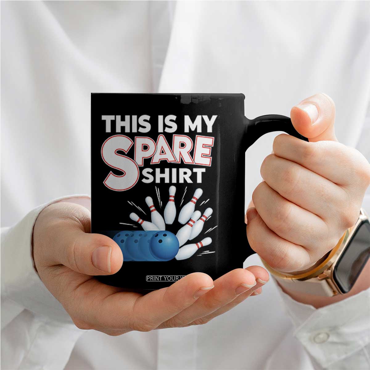 This Is My Spare Shirt Coffee Mug Bowling Pun Gift TS12 Print Your Wear