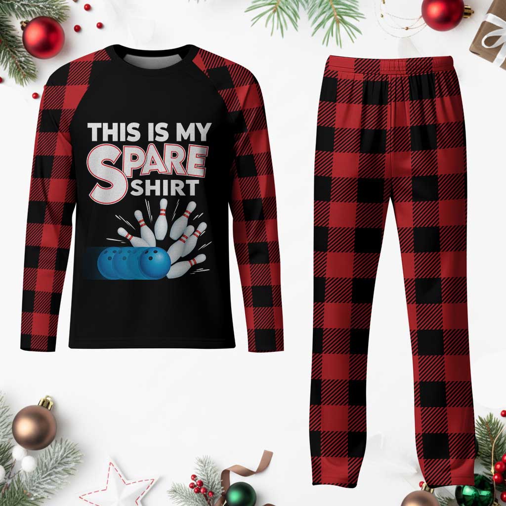 This Is My Spare Shirt Plaid Pajama Set Bowling Pun Gift TS12 Buffalo Plaid Print Your Wear