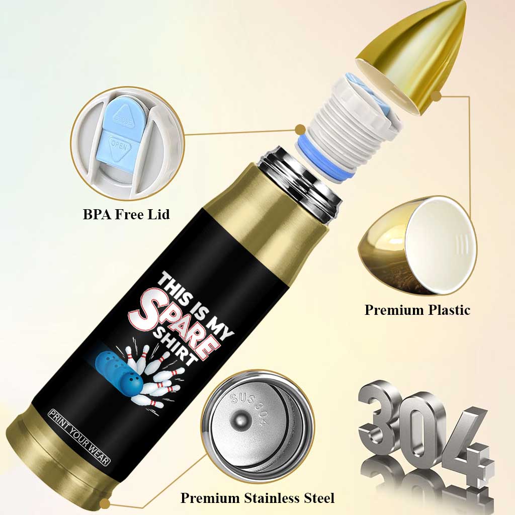 This Is My Spare Shirt Bullet Tumbler Bowling Pun Gift TS12 Print Your Wear
