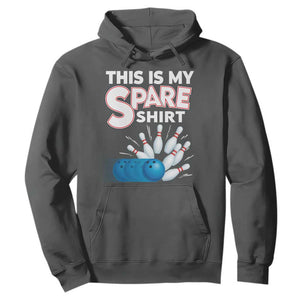 This Is My Spare Shirt Hoodie Bowling Pun Gift TS12 Dark Heather Print Your Wear