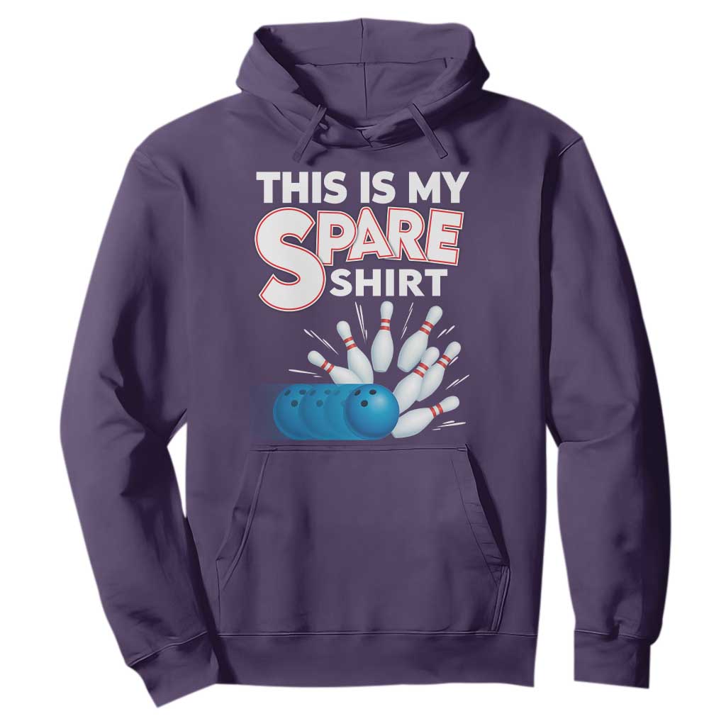This Is My Spare Shirt Hoodie Bowling Pun Gift TS12 Purple Print Your Wear
