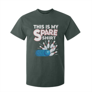 This Is My Spare Shirt T Shirt For Kid Bowling Pun Gift TS12 Dark Forest Green Print Your Wear