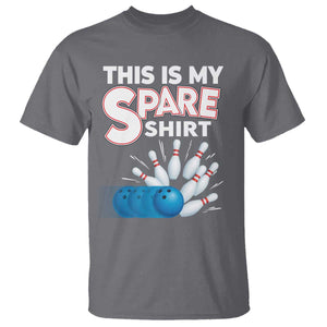 This Is My Spare Shirt T Shirt Bowling Pun Gift TS12 Charcoal Print Your Wear