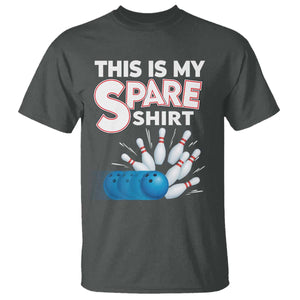 This Is My Spare Shirt T Shirt Bowling Pun Gift TS12 Dark Heather Print Your Wear