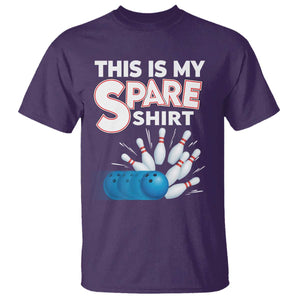 This Is My Spare Shirt T Shirt Bowling Pun Gift TS12 Purple Print Your Wear
