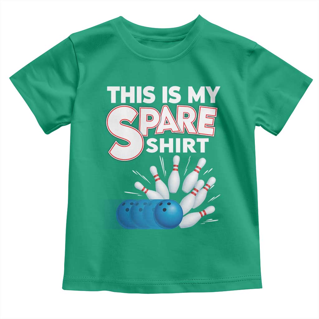 This Is My Spare Shirt Toddler T Shirt Bowling Pun Gift TS12 Irish Green Print Your Wear
