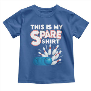 This Is My Spare Shirt Toddler T Shirt Bowling Pun Gift TS12 Royal Blue Print Your Wear