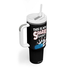 This Is My Spare Shirt Tumbler With Handle Bowling Pun Gift TS12 Print Your Wear