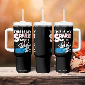 This Is My Spare Shirt Tumbler With Handle Bowling Pun Gift TS12 Print Your Wear